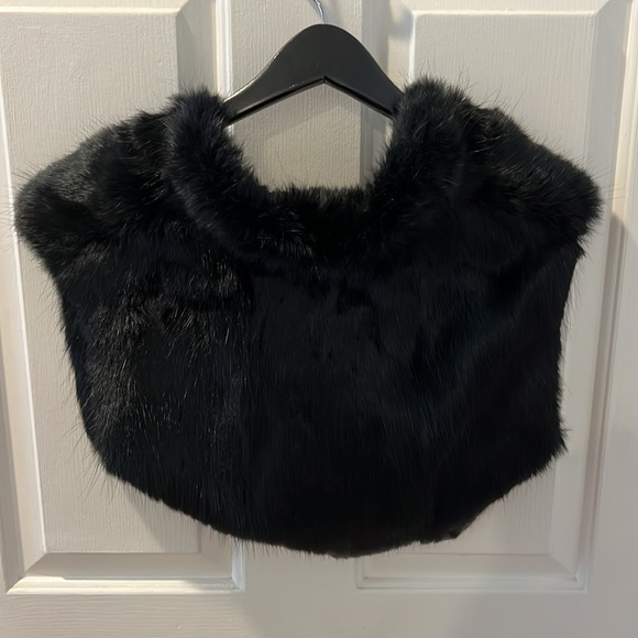 Black Rabbit Fur Bolero Formal Jacket - Picture 6 of 6